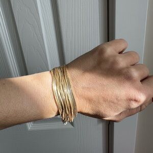 Anthropologie Gold Strand Bracelet